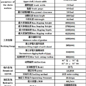 22型履帶挖掘機(jī)